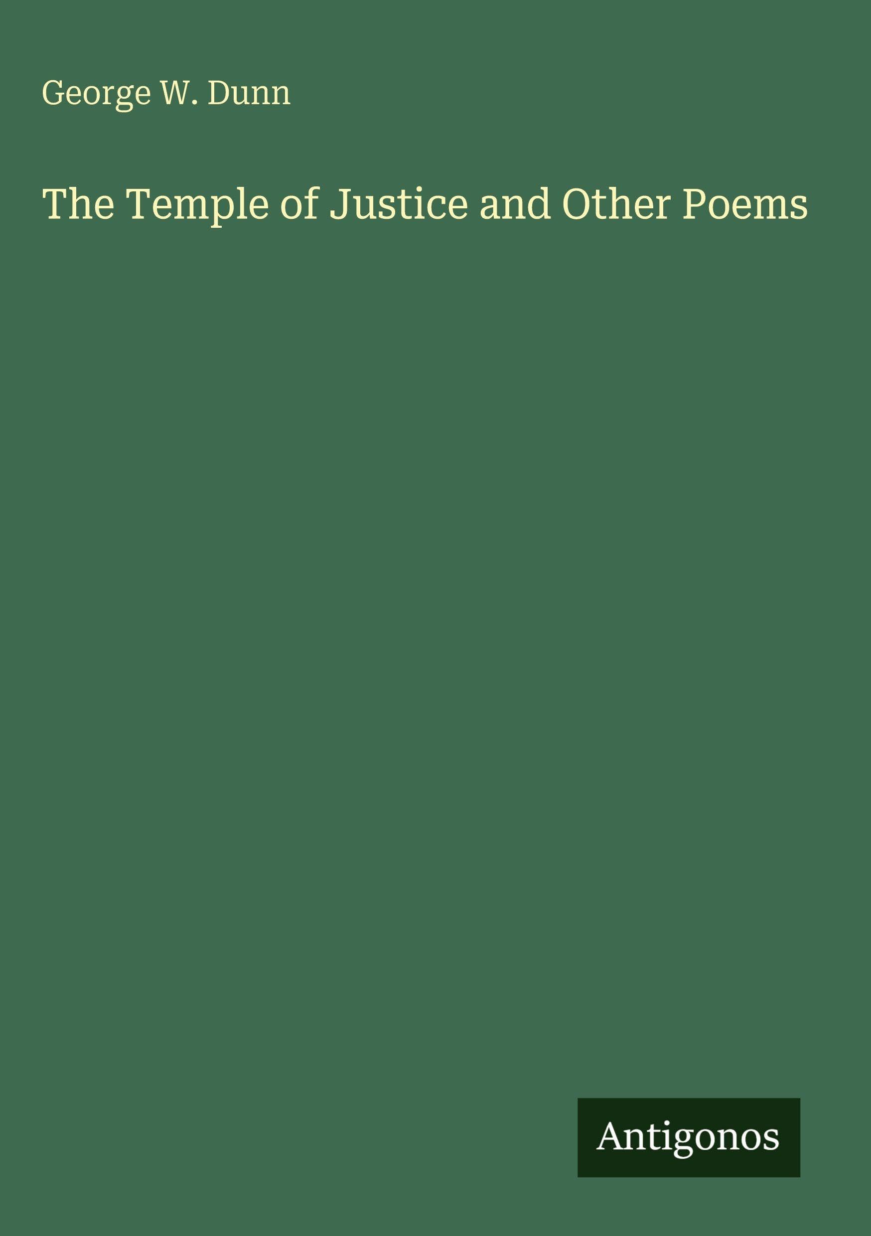 The Temple of Justice and Other Poems