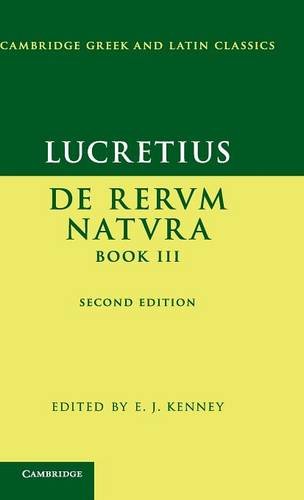 Lucretius: De Rerum NaturaBook III (Cambridge Greek and Latin Classics)