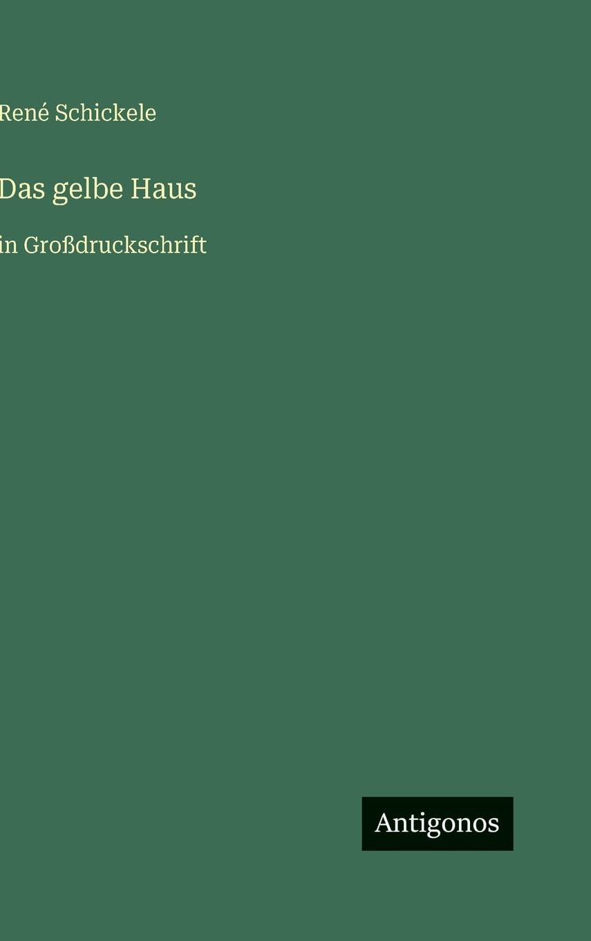 Das gelbe Haus: in Großdruckschrift