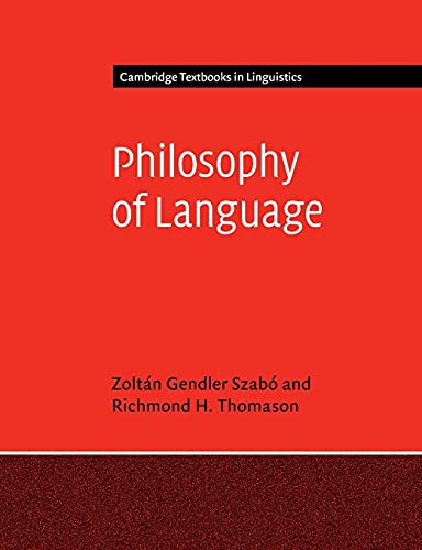 Philosophy of Language (Cambridge Textbooks in Linguistics)