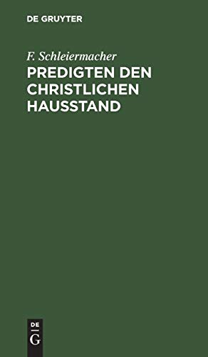 Predigten den christlichen Hausstand