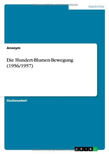Die Hundert-Blumen-Bewegung (1956/1957)
