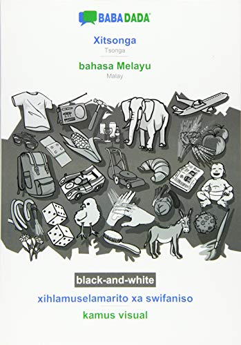 BABADADA black-and-white, Xitsonga - bahasa Melayu, xihlamuselamarito xa swifaniso - kamus visual: Tsonga - Malay, visual dictionary