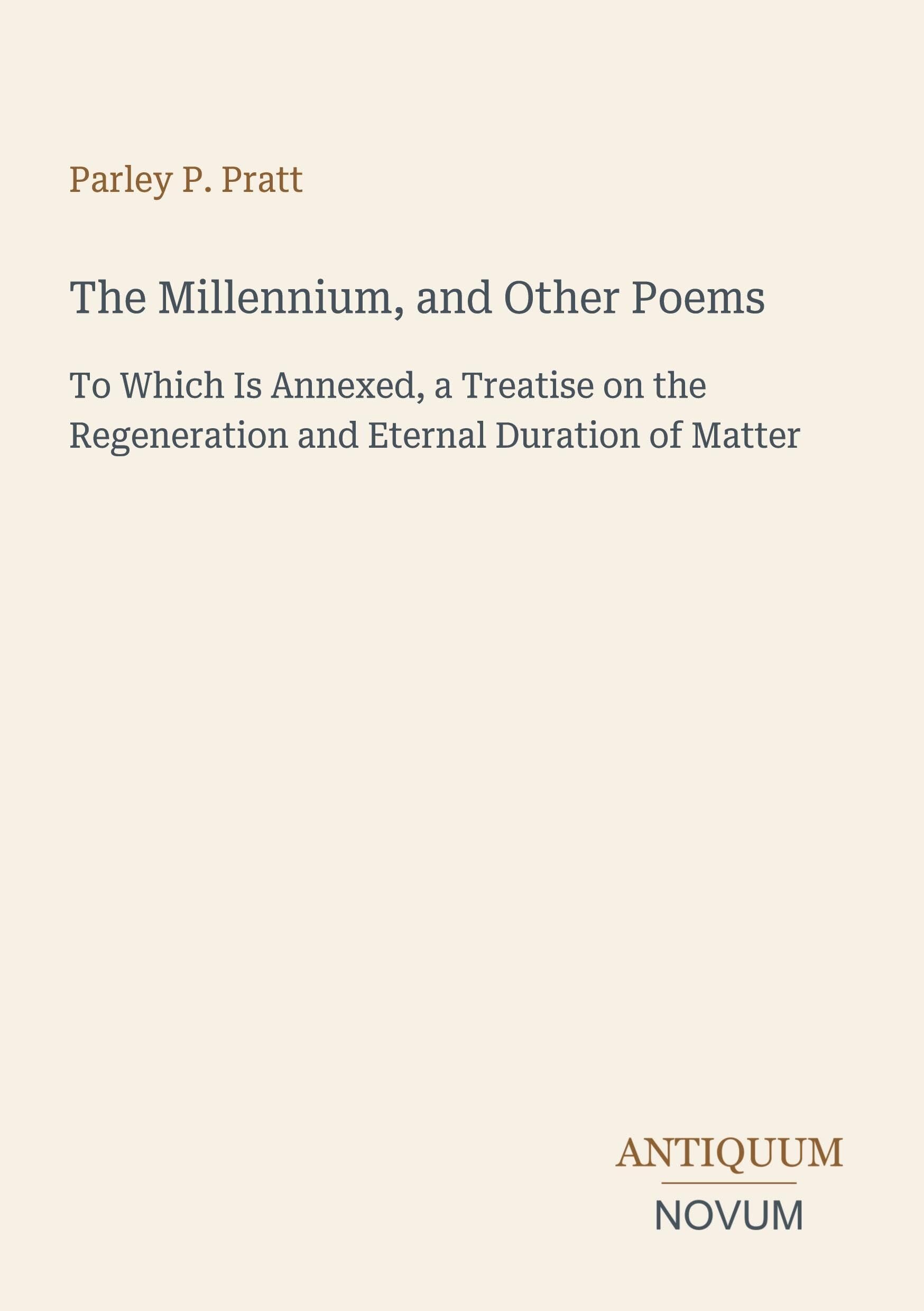 The Millennium, and Other Poems