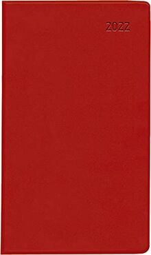 Taschenplaner rot 2022 - Bürokalender 9,5x16 cm - 32 Seiten - 1 Monat auf 2 Seiten - separates Adressheft - faltbar - Notizheft - 520-1013: ... - separates Adressheft - faltbar - Notiz-Heft