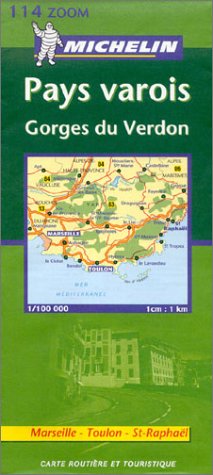 Pays varois, Gorges du Verdon, französische Ausgabe (Michelin kaart - Zoom (114))
