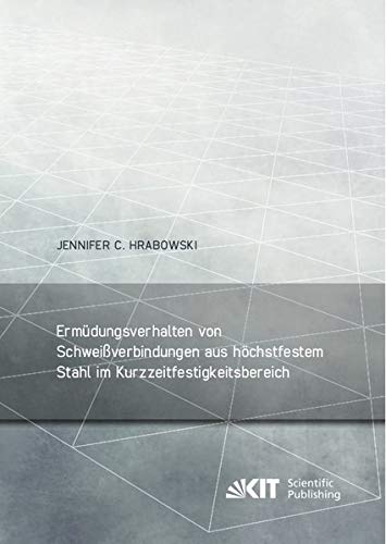 Ermüdungsverhalten von Schweißverbindungen aus höchstfestem Stahl im Kurzzeitfestigkeitsbereich (Berichte zum Stahl- und Leichtbau)
