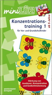 miniLÜK: Konzentrationstraining 1: für Vor- und Grundschulkinder: Stärkung von Ausdauer, Konzentration und Gedächtnisleistung