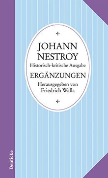 Sämtliche Werke - Ergänzungen