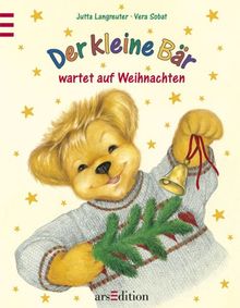 Der kleine Bär wartet auf Weihnachten.