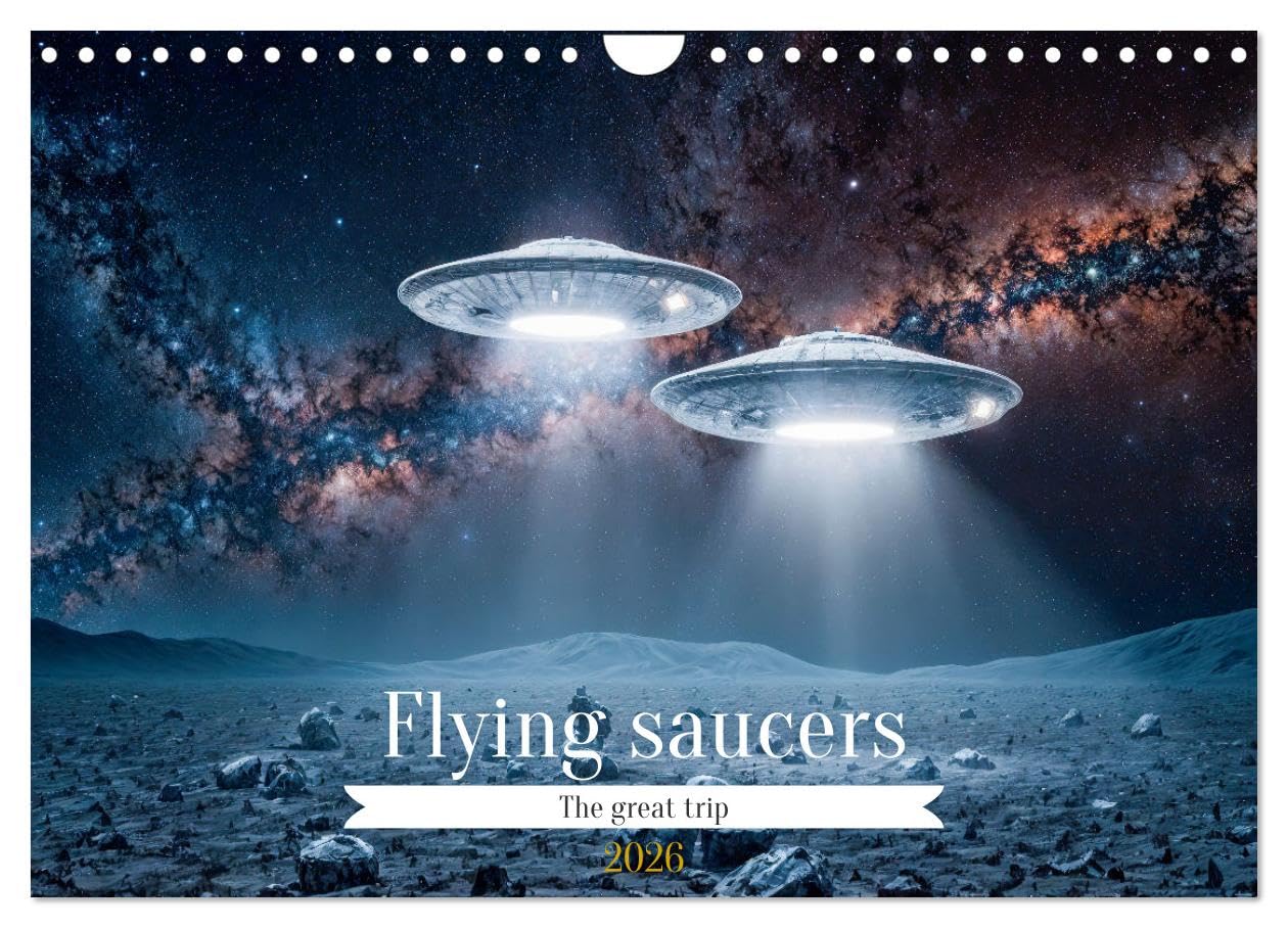 Flying saucers - The great journey (Wall Calendar 2026 DIN A4 landscape), CALVENDO 12 Month Wall Calendar: Imagine an amazing trip in a flying saucer