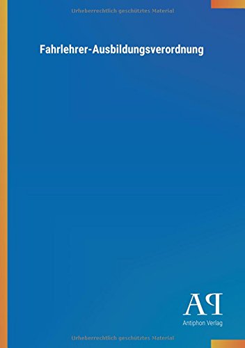 Fahrlehrer-Ausbildungsverordnung