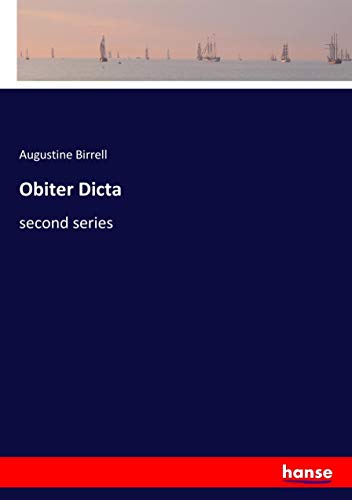 Obiter Dicta: second series
