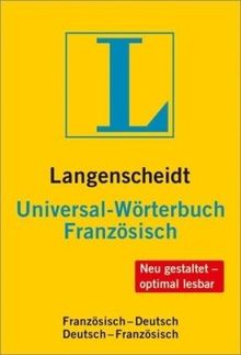 Langenscheidt Universal-Wörterbuch Französisch: Französisch-Deutsch / Deutsch-Französisch