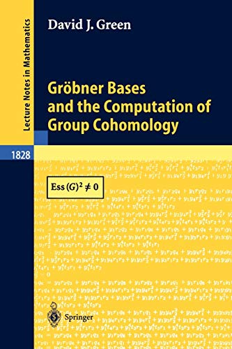 Grobner Bases and the Computation of Group Cohomology (Lecture Notes in Mathematics, 1828, Band 1828)