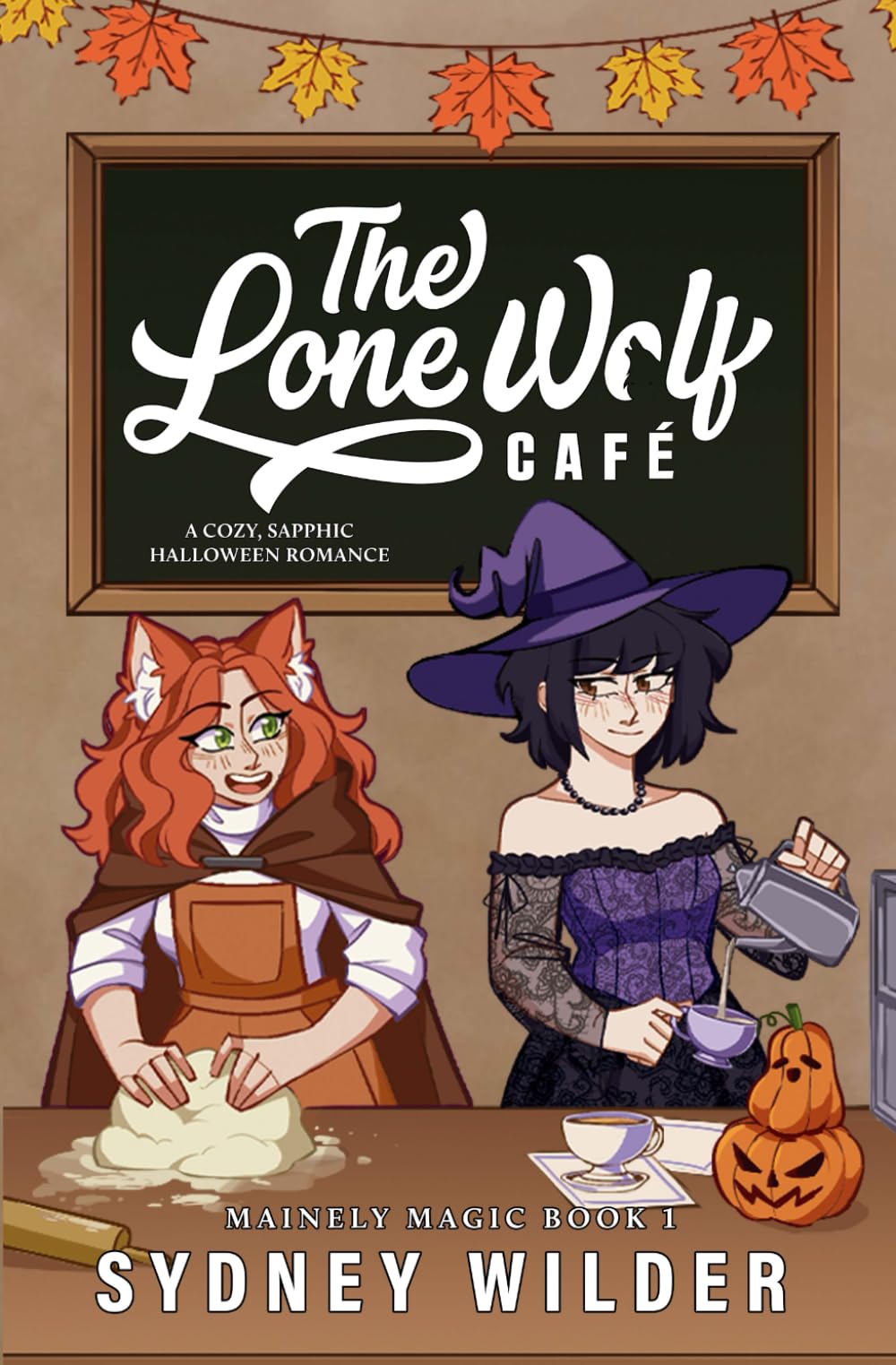 The Lone Wolf Café: A Cozy, Sapphic Paranormal Halloween Romance (Mainely Magic, Band 1)