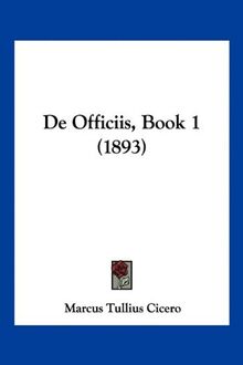 De Officiis, Book 1 (1893)