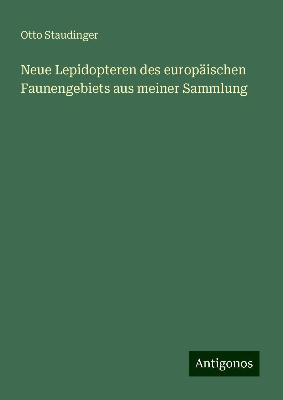 Neue Lepidopteren des europäischen Faunengebiets aus meiner Sammlung