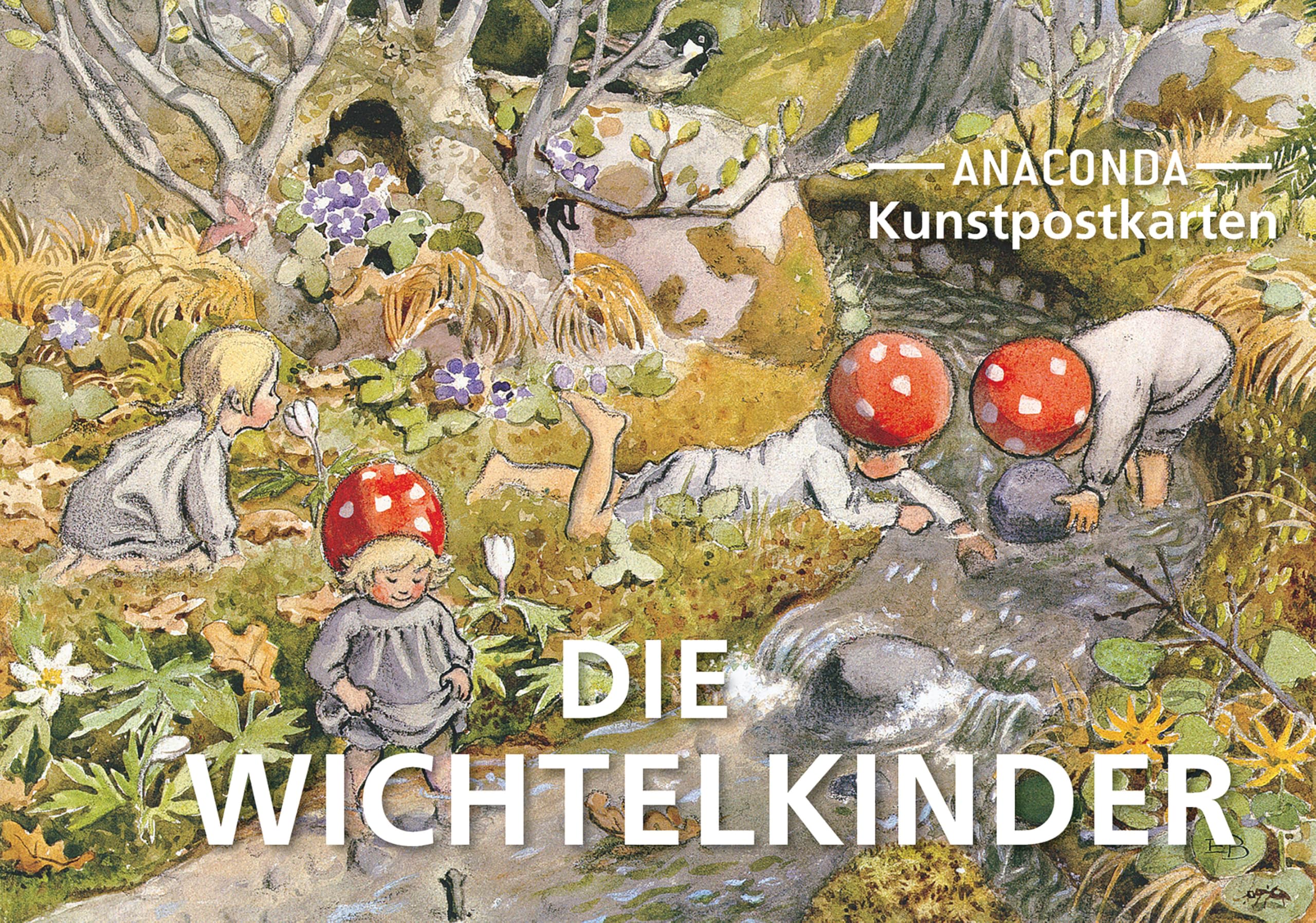 Postkarten-Set Wichtelkinder: 18 Kunstpostkarten (Anaconda Postkarten, Band 99)