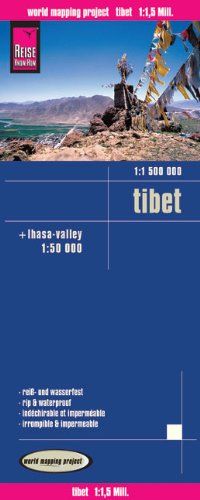 Reise Know-How Landkarte Tibet (1:1.500.000) und Lhasa-Valley (1:50.000): world mapping project (115m)