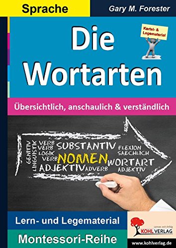 Die Wortarten: Übersichtlich - anschaulich - verständlich (Montessori-Reihe / Lern- und Legematerial)