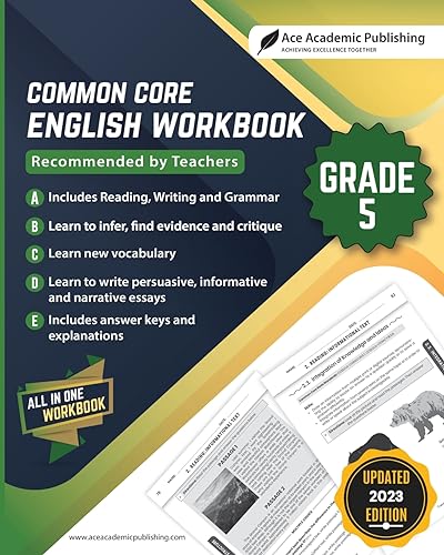 Common Core English Workbook: Grade 5