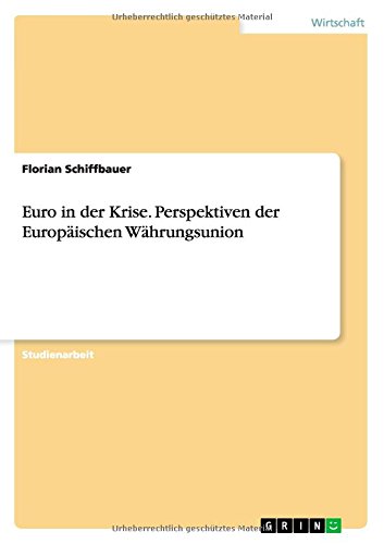Euro in der Krise. Perspektiven der Europäischen Währungsunion