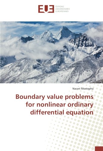 Boundary value problems for nonlinear ordinary differential equation
