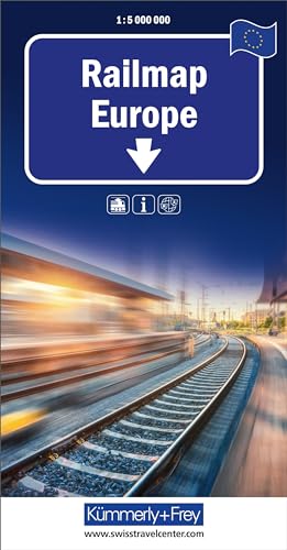Railmap Europe 1:5Mio. (Kümmerly+Frey Thematische Karten)