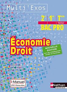 Economie droit 2e, 1re, terminale bac pro