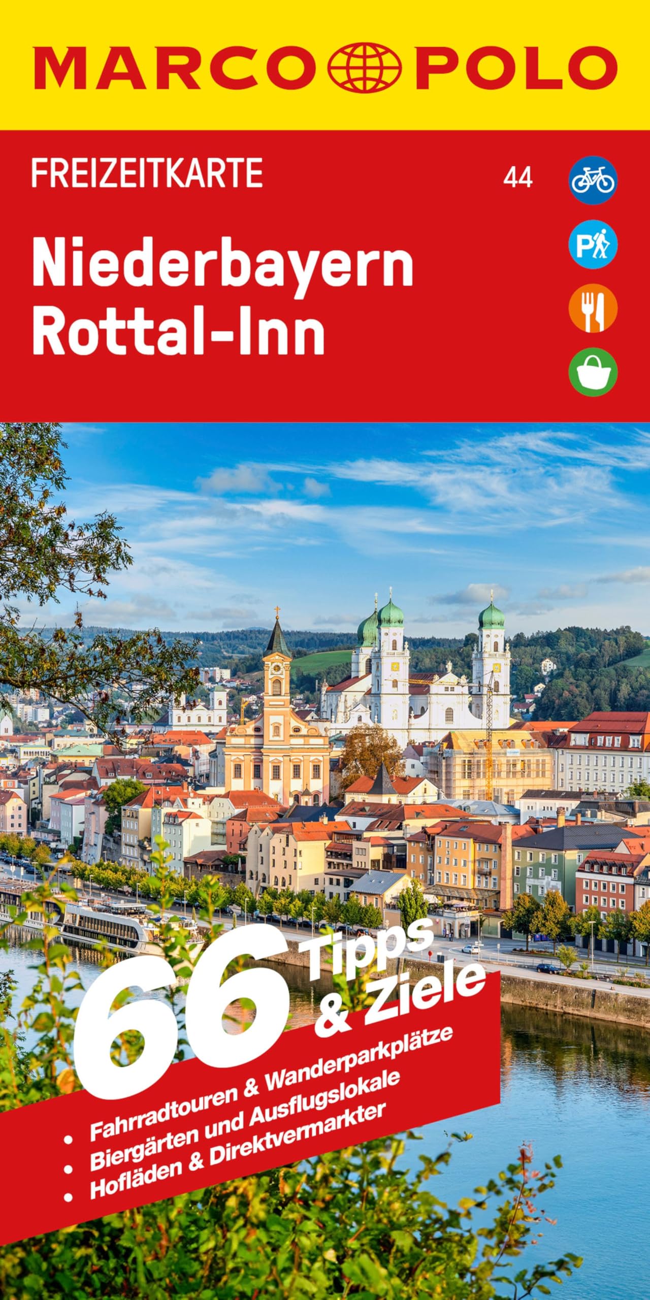 MARCO POLO Freizeitkarte 44 Niederbayern, Rottal-Inn 1:130.000