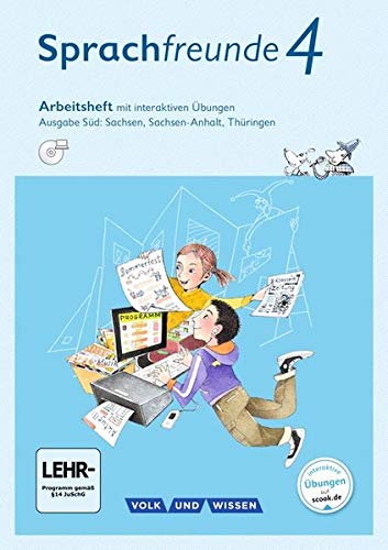 Sprachfreunde - Sprechen - Schreiben - Spielen   Sprachfreunde - Sprechen - Schreiben - Spielen - Ausgabe Süd (Sachsen Sachsen-Anhalt Thüringen) - Neubearbeitung 2015 - 4 Schuljahr - Andrea Knöfler Katrin Junghänel Gebunden