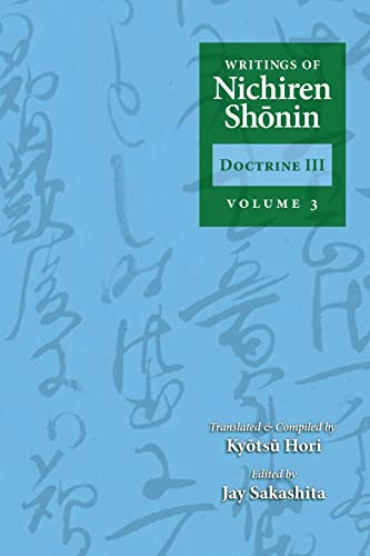 Writings of Nichiren Shonin Doctrine 3: Volume 3