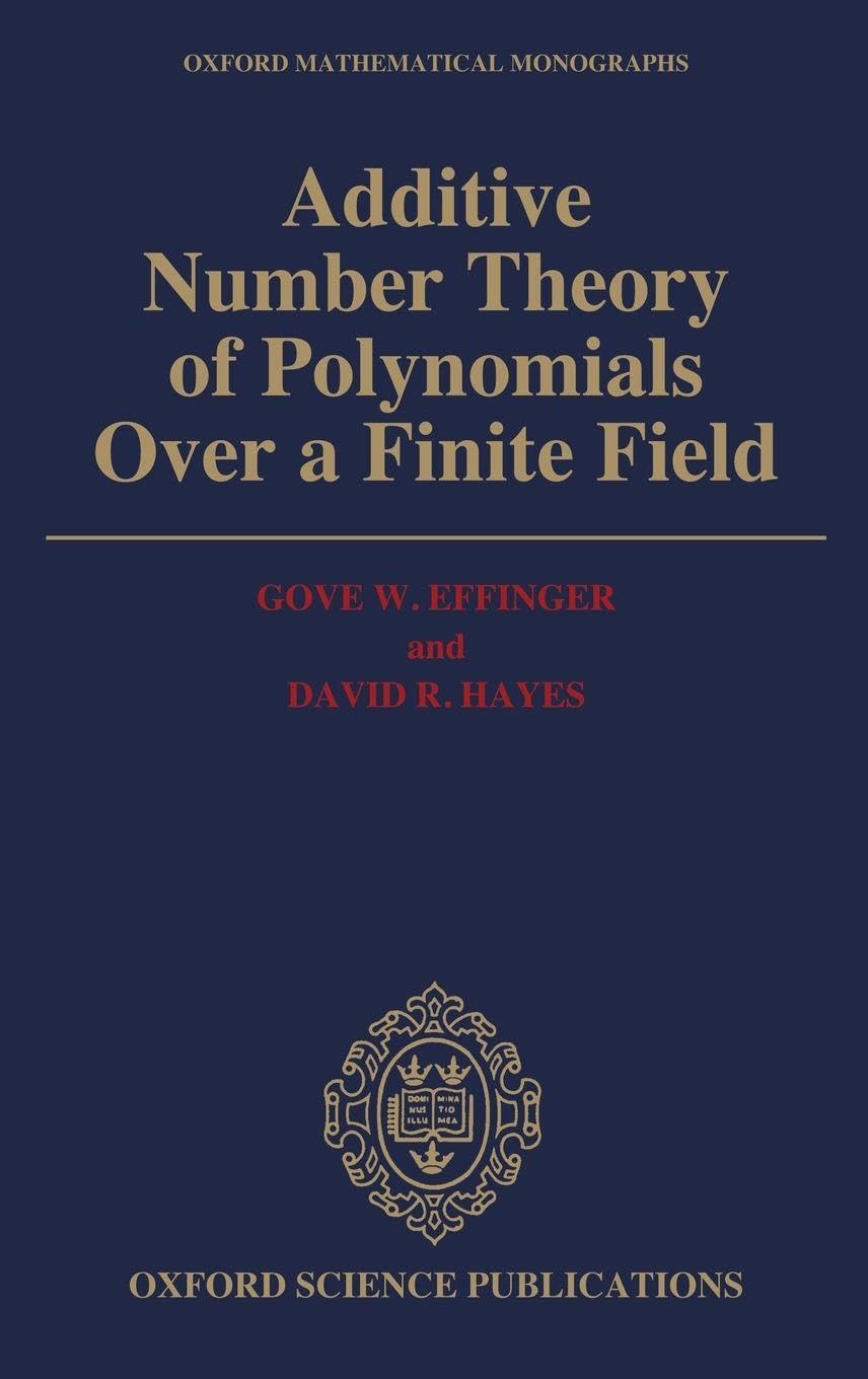 ADDIT NUM THEORY OMM C (Oxford Mathematical Monographs)