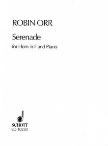 Serenade: Horn in F und Klavier. (Series for Brass Instruments and Saxophone) von Schott Music Ltd., London | Buch | Zustand akzeptabel