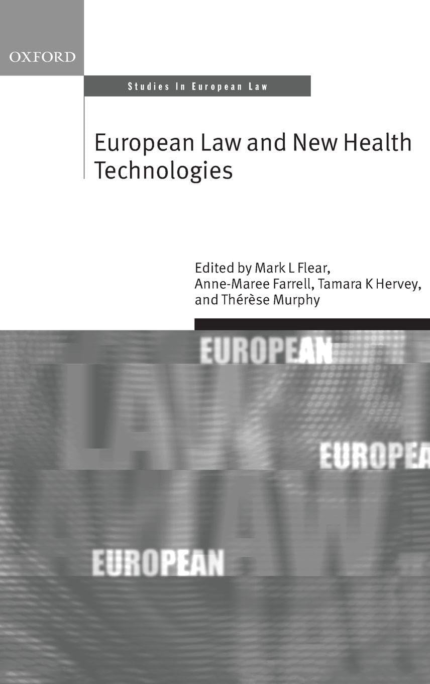 EUROPEAN LAW & NEW HEALTH TECH OSEL C (Oxford Studies in European Law)
