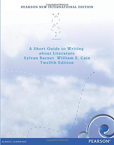 Short Guide to Writing About literature