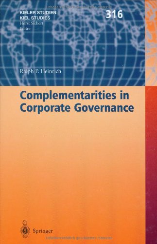 Complementarities in Corporate Governance (Kieler Studien - Kiel Studies)