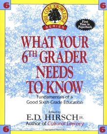 What Your Sixth Grader Needs to Know: Fundamentals of a Good Sixth-Grade Education (Core Knowledge Series : Resource Books for Grades One Through Six,)