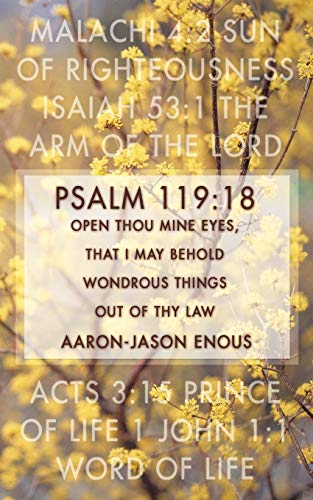 Psalm 119: 18 Open thou mine eyes, that I may behold wondrous things out of thy law