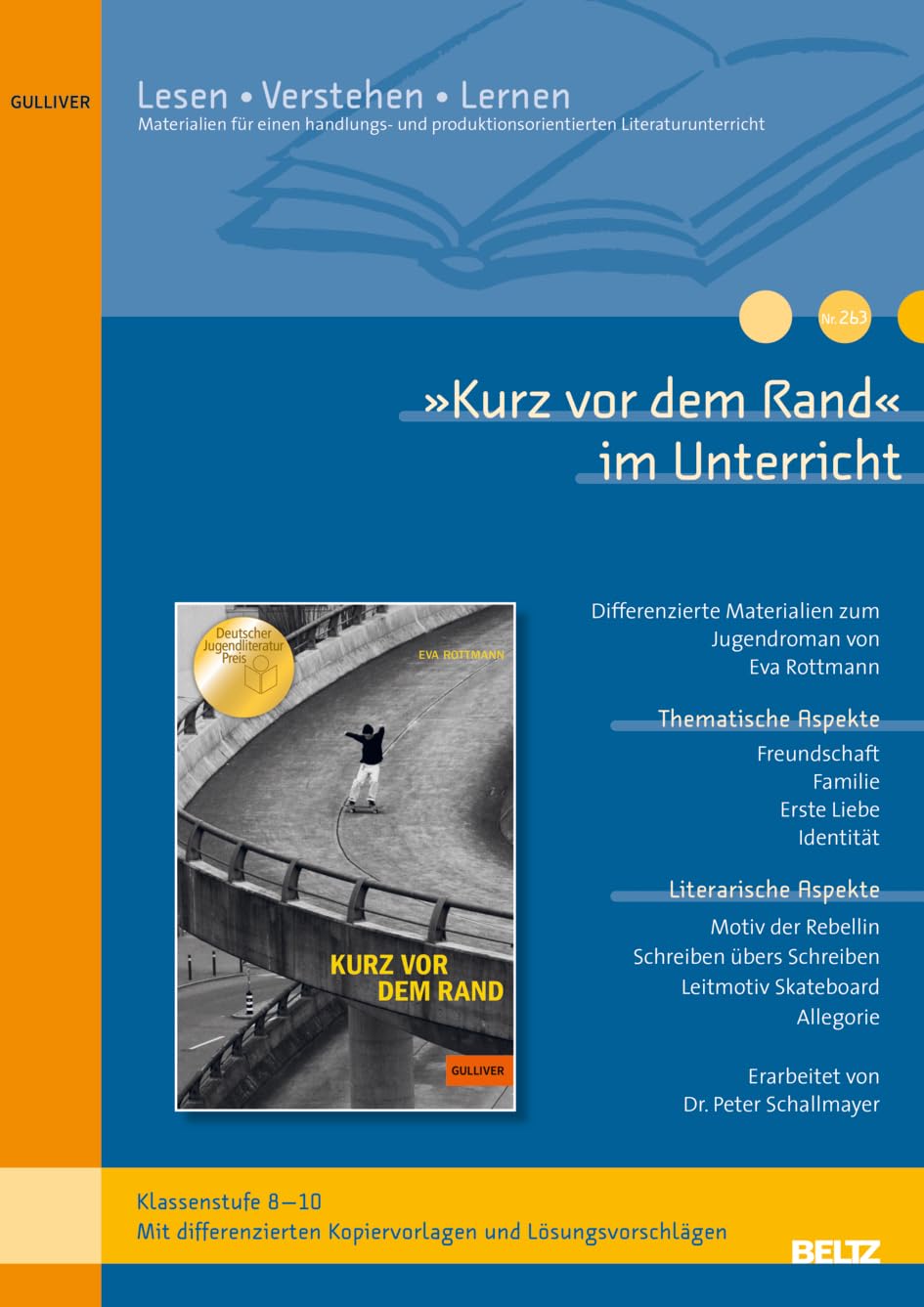 »Kurz vor dem Rand« im Unterricht: Differenzierte Materialien zum Jugendroman von Eva Rottmann (Klassenstufe 8-10, mit Kopiervorlagen)