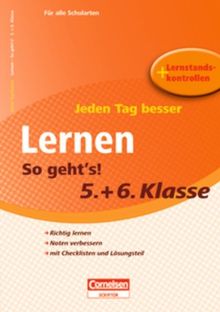 5./6. Schuljahr - Test- und Übungsheft mit Lernplan und Lernstandskontrollen: Mit entnehmbarem Lösungsteil