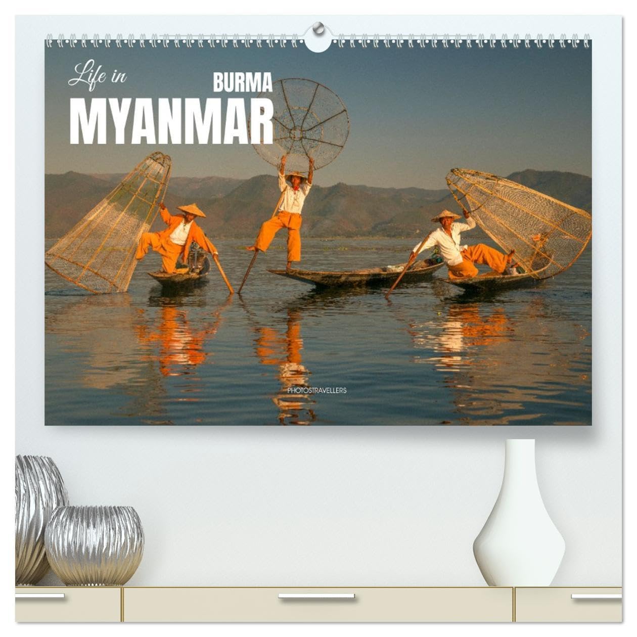 Life in Myanmar, Burma (High Quality Premium Wall Calendar 2026 DIN A2 landscape),CALVENDO 12 Month Wall Calendar: The land of a thousand pagodas