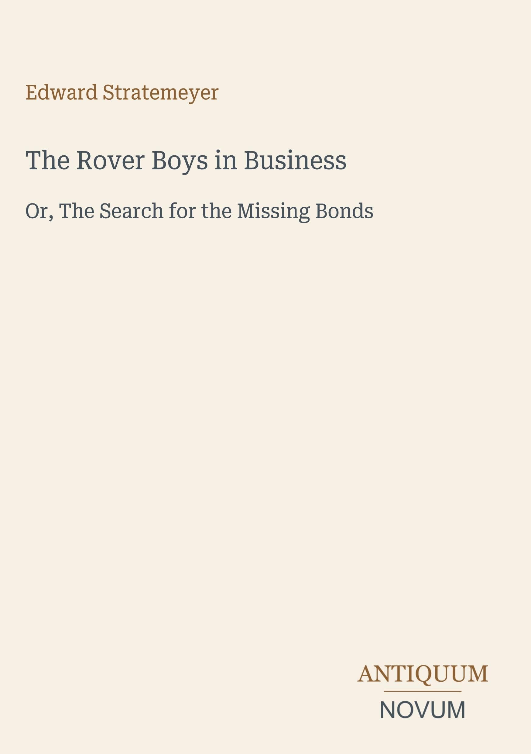 The Rover Boys in Business
