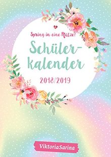 Schülerkalender 2018/2019: von Viktoria Sarina mit Stickerbögen