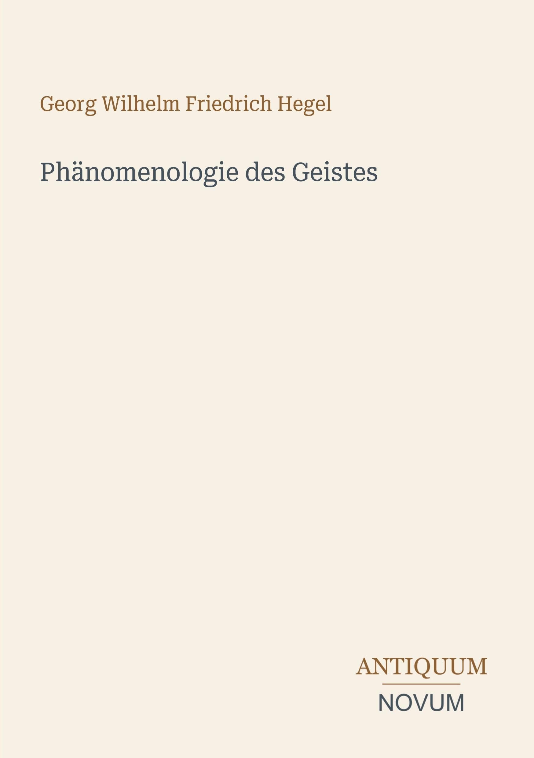 Phänomenologie des Geistes