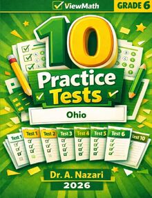 10 Ohio OST Grade 6 Math Practice Tests von A. Nazari - Taschenbuch