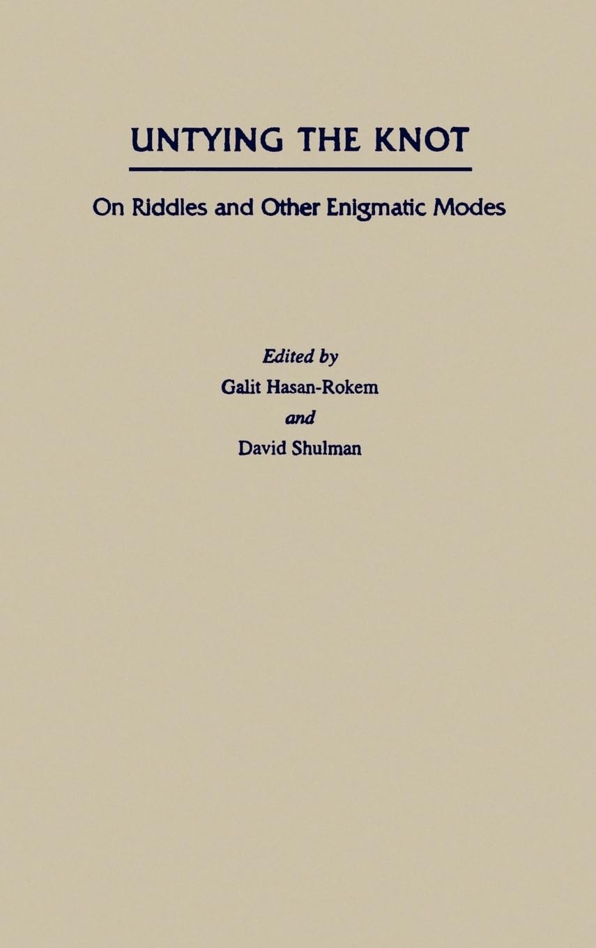 Untying the Knot: On Riddles and Other Enigmatic Modes