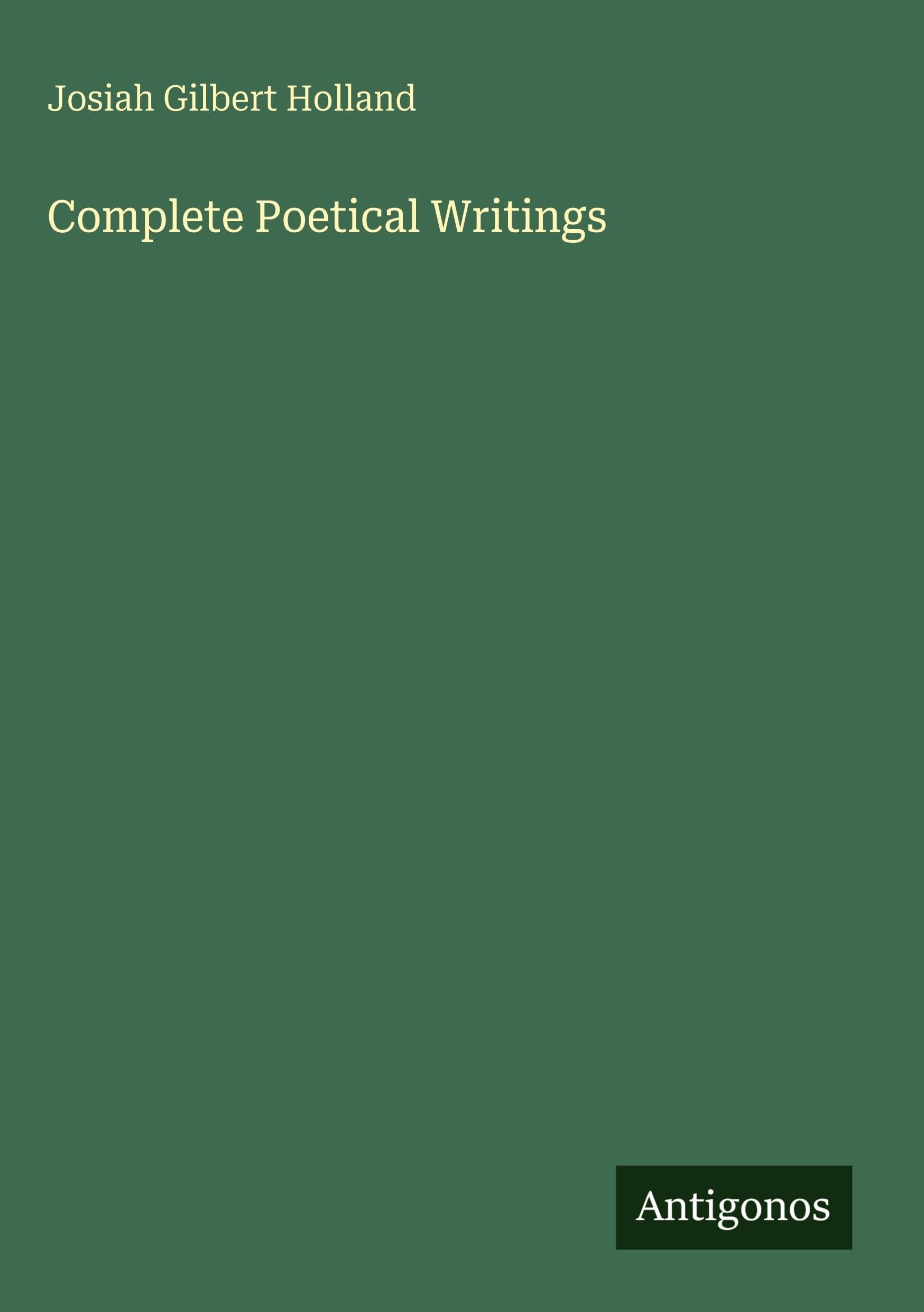 Complete Poetical Writings