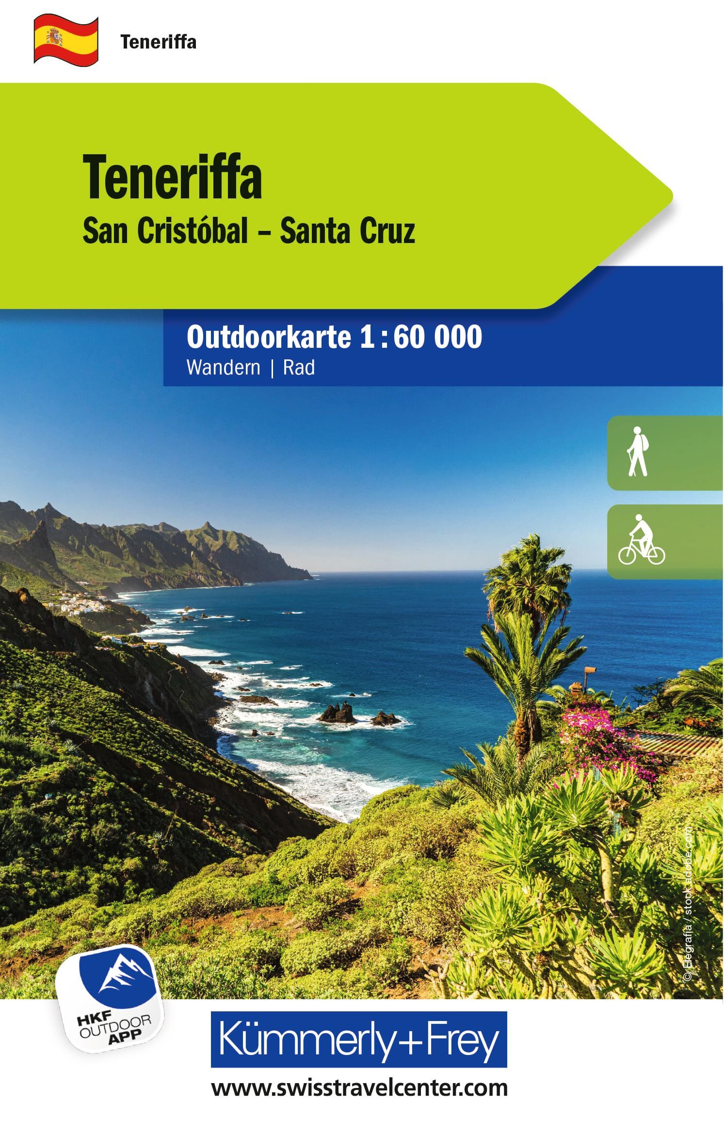 Kümmerly+Frey Outdoorkarte Teneriffa 1:60.000 - Neuware
